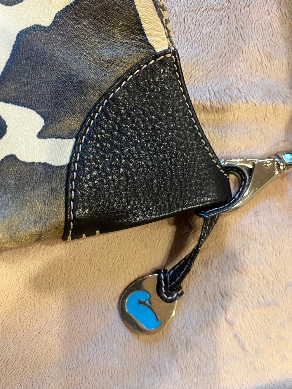 Dooney & Bourke Brown and White Giraffe-Pattern Shoulder Bag - Picture 3 of 5
